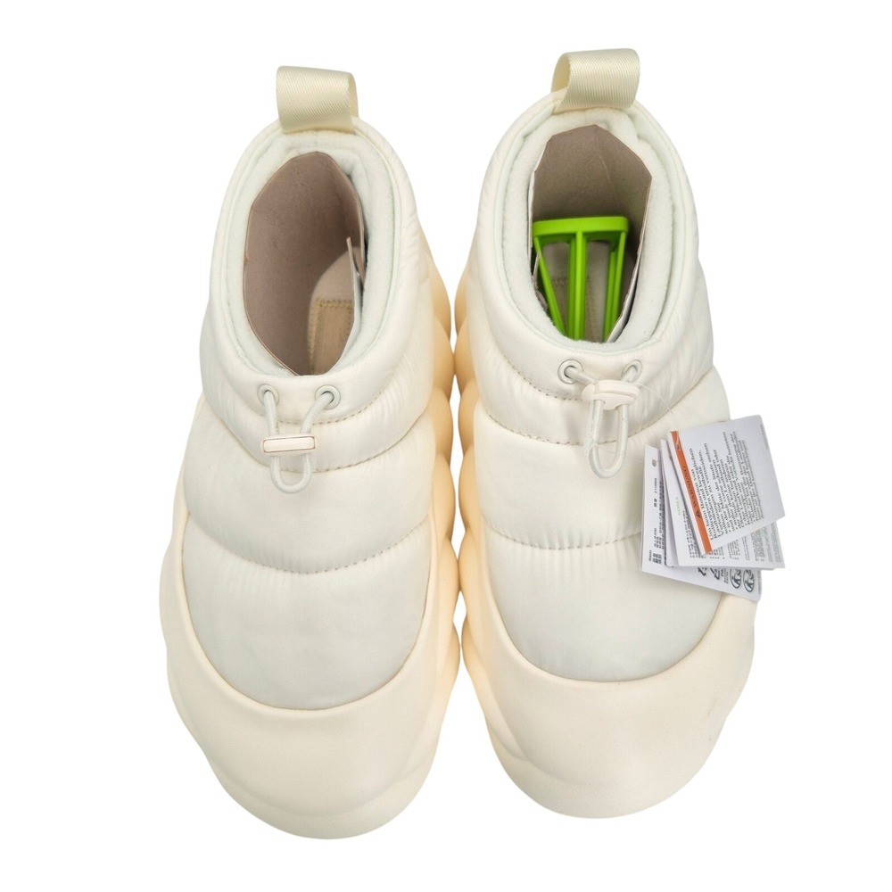 Crocs Overpuff Shorty Booties Women's Size 9 Shoes Boots Chalk White